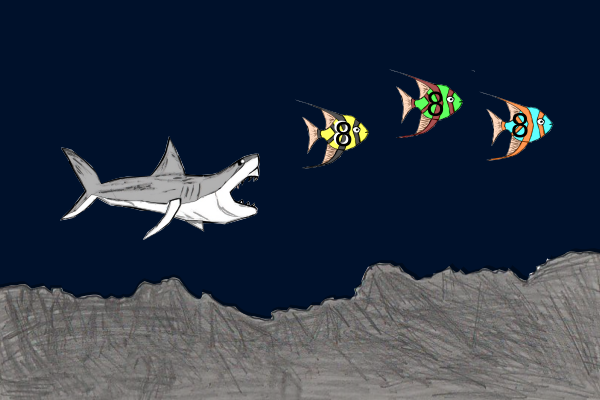Shark game is testing by by Karowin Zap Games LLC